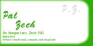 pal zech business card